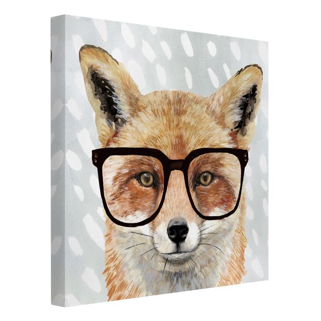 Cuadros infantiles animales Animals With Glasses - Fox