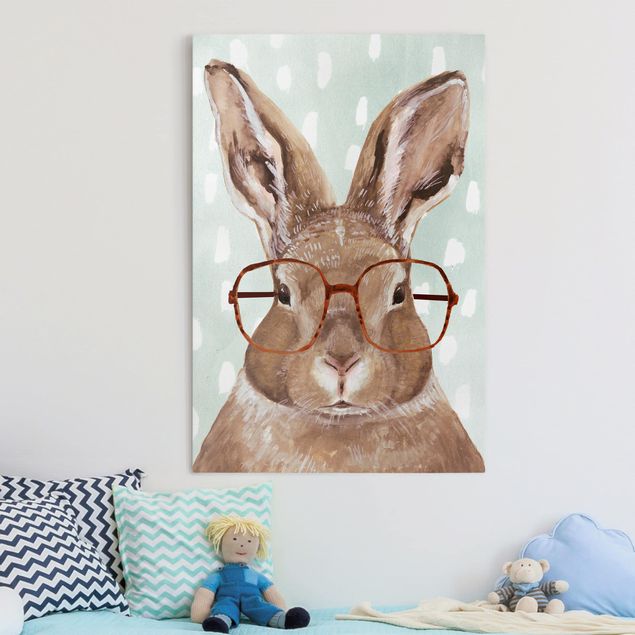 Decoración habitación infantil Animals With Glasses - Rabbit