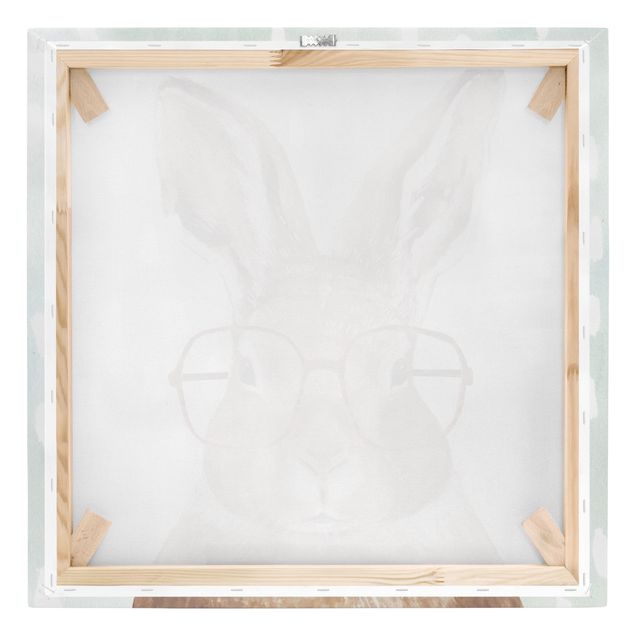 Cuadros en lienzo Animals With Glasses - Rabbit