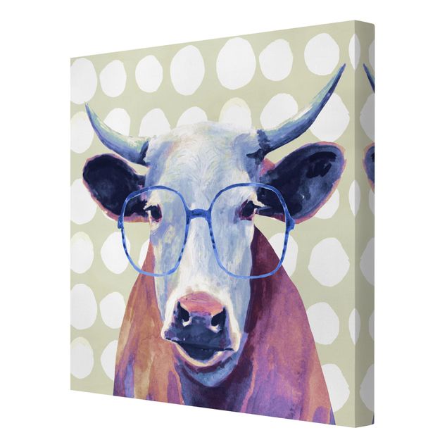 Cuadros Animals With Glasses - Cow