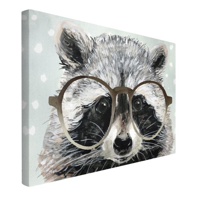Cuadros modernos Animals With Glasses - Raccoon