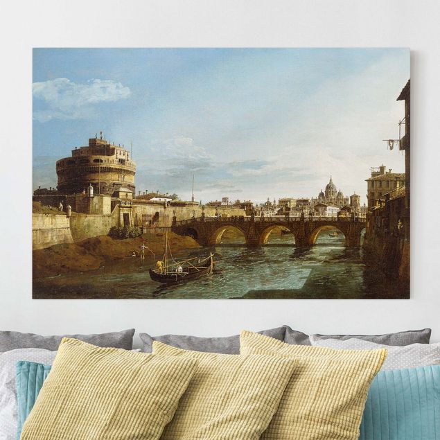 Barroco cuadro Bernardo Bellotto - View of Rome looking West