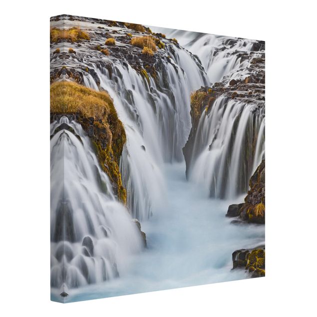 Cuadros de paisajes naturales  Brúarfoss Waterfall In Iceland