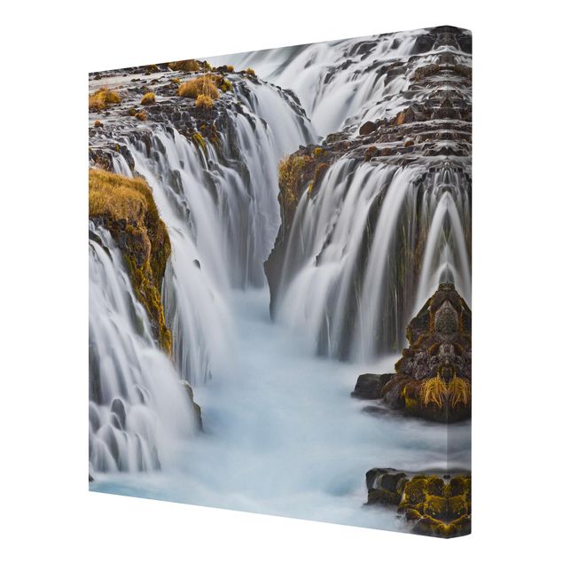 Cuadros de naturaleza Brúarfoss Waterfall In Iceland