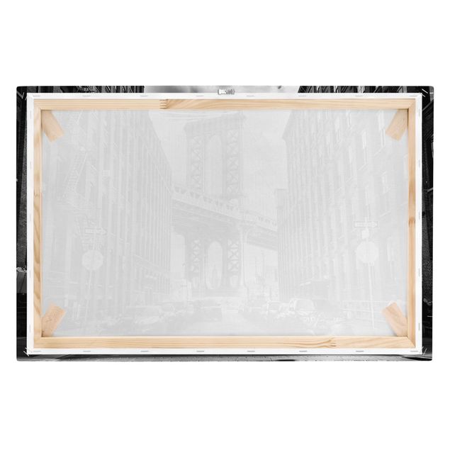 Cuadros en blanco y negro Manhattan Bridge In America