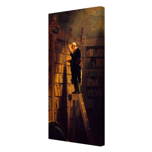 Lienzos de cuadros famosos Carl Spitzweg - The Bookworm