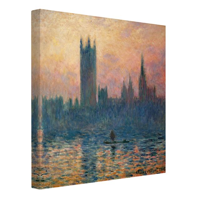 Lienzo Londres Claude Monet - London Sunset