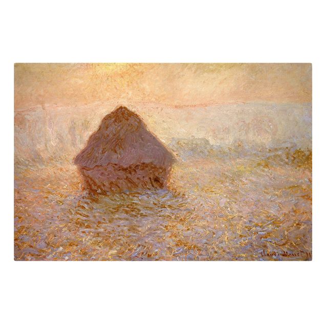 Cuadros paisajes Claude Monet - Haystack In The Mist