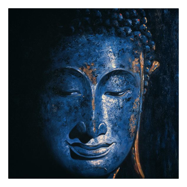 Cuadros en tonos azules Delhi Buddha