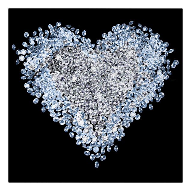 Lienzos decorativos Diamond Heart