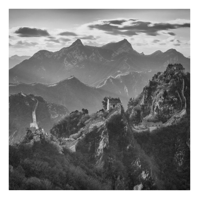 Lienzos en blanco y negro The Great Chinese Wall II