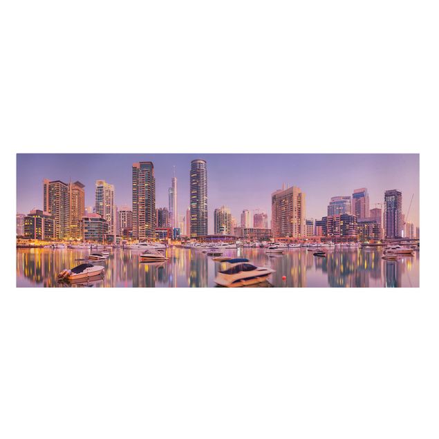 Lienzos ciudades del mundo Dubai Skyline And Marina