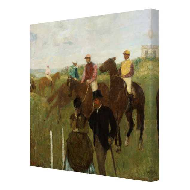 Lienzos de cuadros famosos Edgar Degas - Jockeys On Race Track