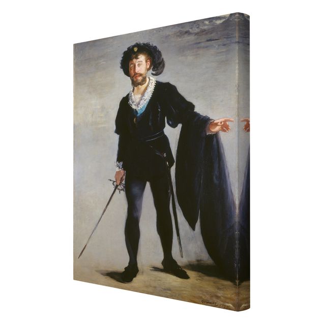 Cuadros famosos Edouard Manet - Jean-Baptiste Faure in the Role of Hamlet