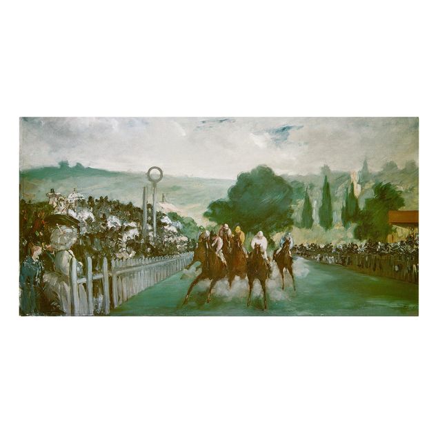Cuadro con caballos Edouard Manet - Races At Longchamp