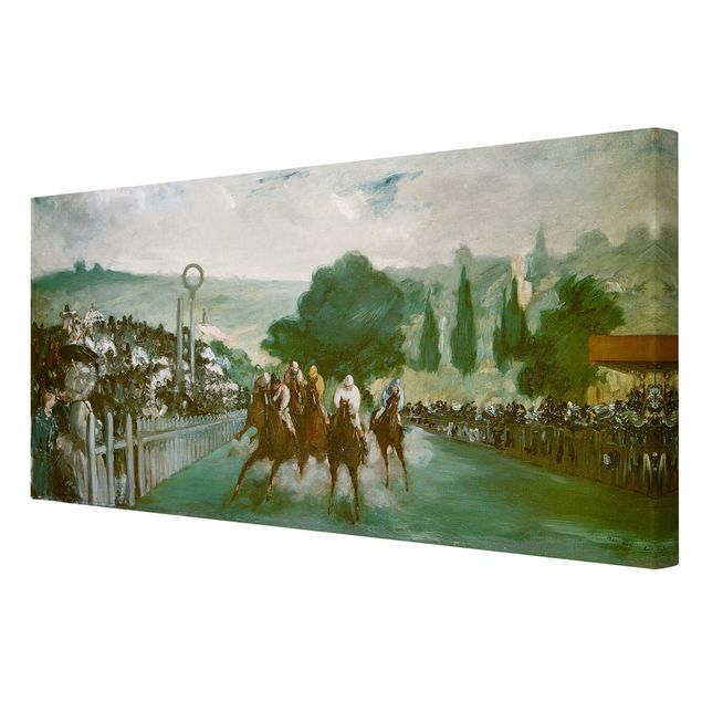 Láminas cuadros famosos Edouard Manet - Races At Longchamp