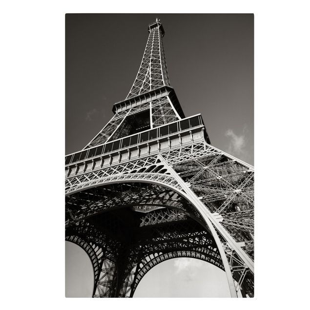 Lienzos blanco y negro Eiffel tower