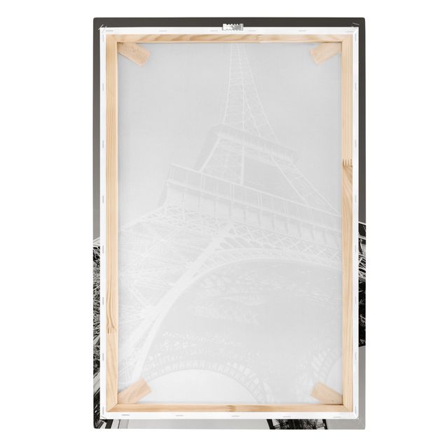 Cuadros a blanco y negro Eiffel tower