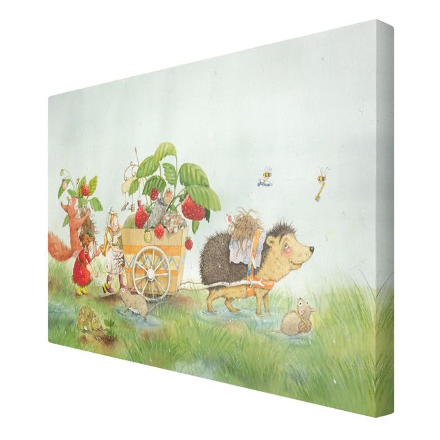 Cuadros decorativos Little Strawberry Strawberry Fairy - With Hedgehog