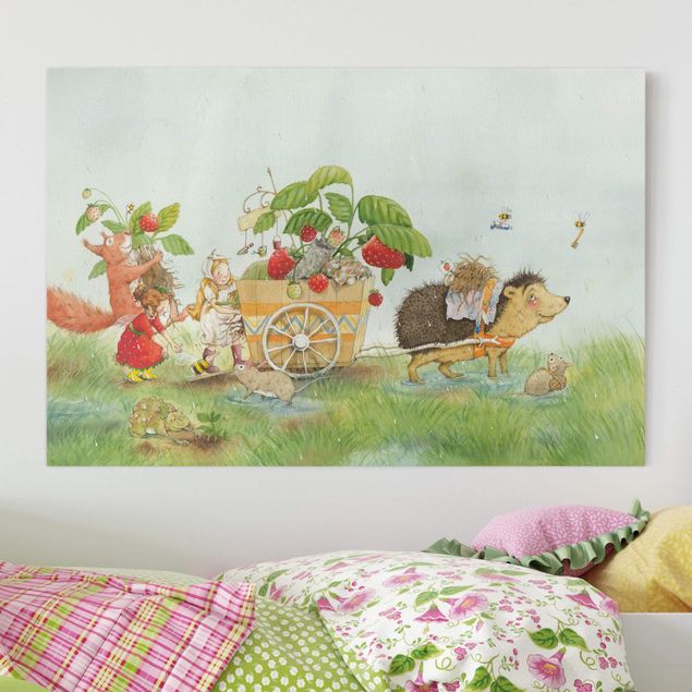 Decoración habitacion bebé Little Strawberry Strawberry Fairy - With Hedgehog