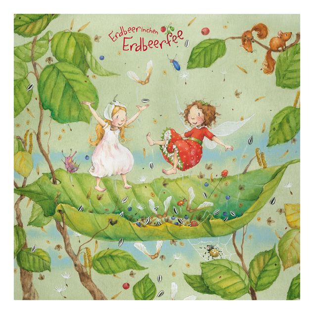 Cuadros en lienzo Little Strawberry Strawberry Fairy - Trampoline
