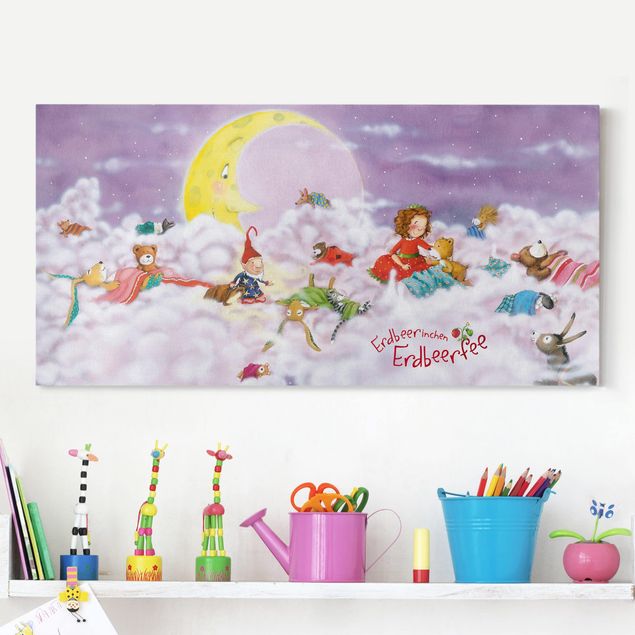 Decoración infantil pared Little Strawberry Strawberry Fairy - Above The Clouds