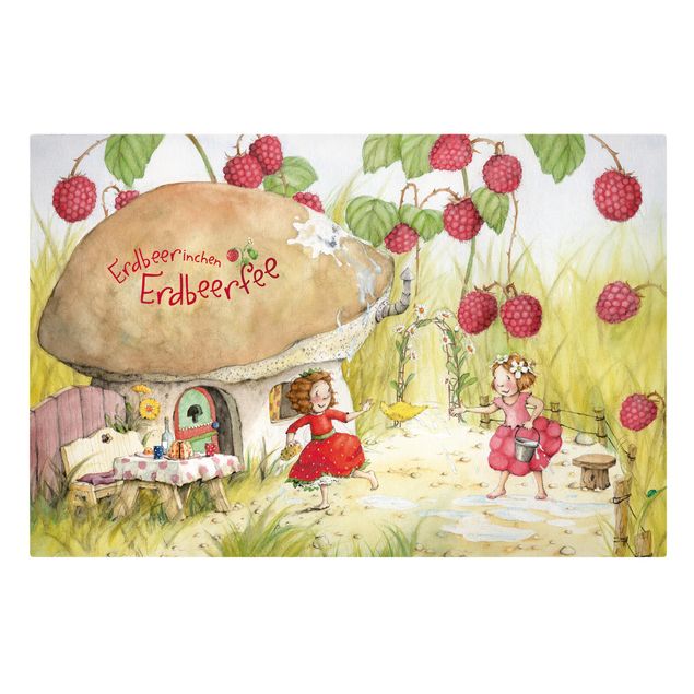 Cuadros Little Strawberry Strawberry Fairy - Under The Raspberry Bush