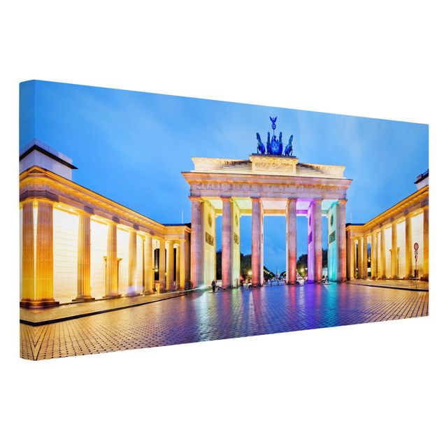 Lienzos ciudades Illuminated Brandenburg Gate