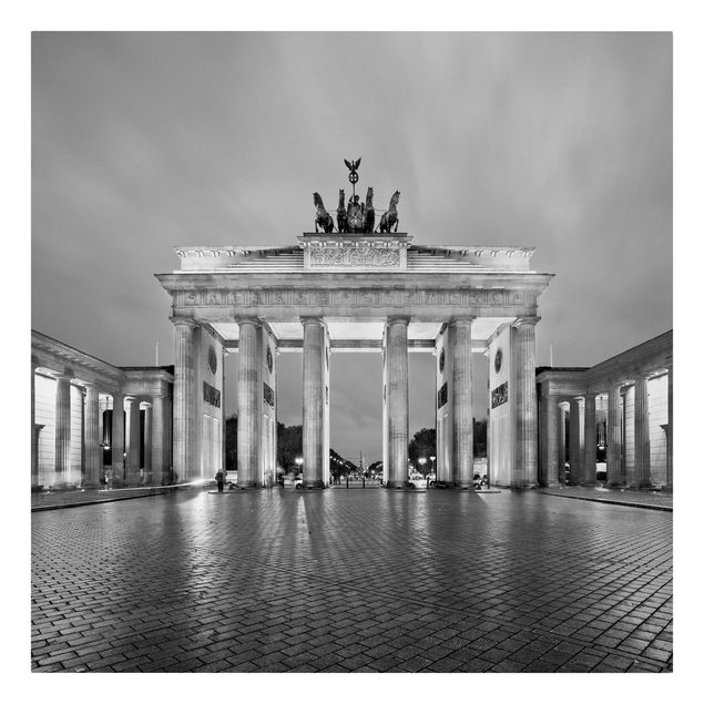 Lienzos de ciudades Illuminated Brandenburg Gate II