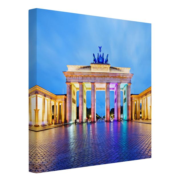 Lienzos ciudades del mundo Illuminated Brandenburg Gate