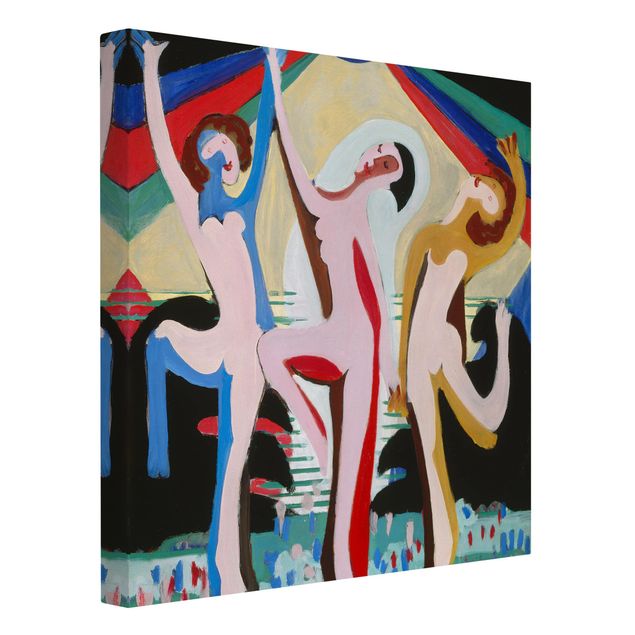 Cuadro mujer desnuda Ernst Ludwig Kirchner - colour Dance