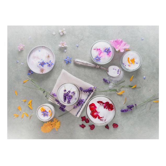 Cuadros flores Edible Flowers With Lavender Sugar