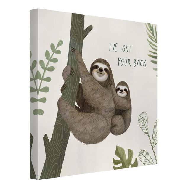 Cuadros frases Sloth Sayings - Back