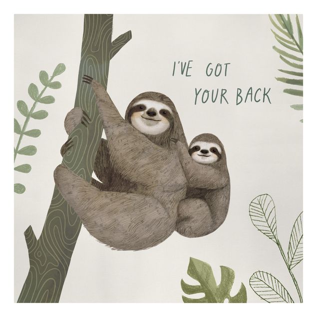 Cuadros decorativos Sloth Sayings - Back