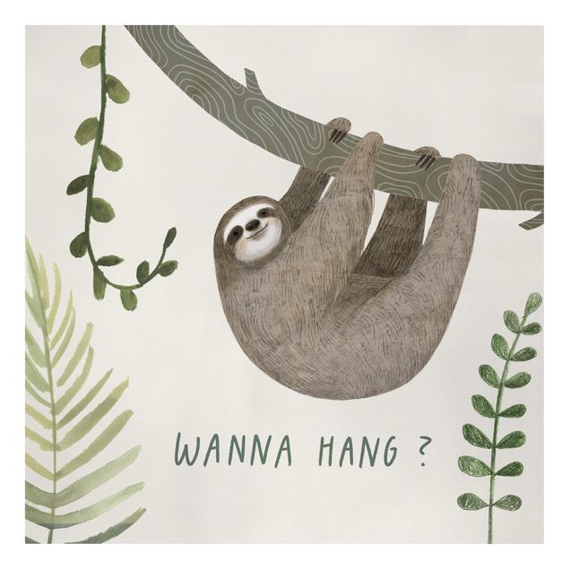 Cuadros modernos Sloth Sayings - Hang