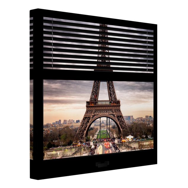 Lienzos de ciudades Window Blinds View - Eiffel Tower Paris