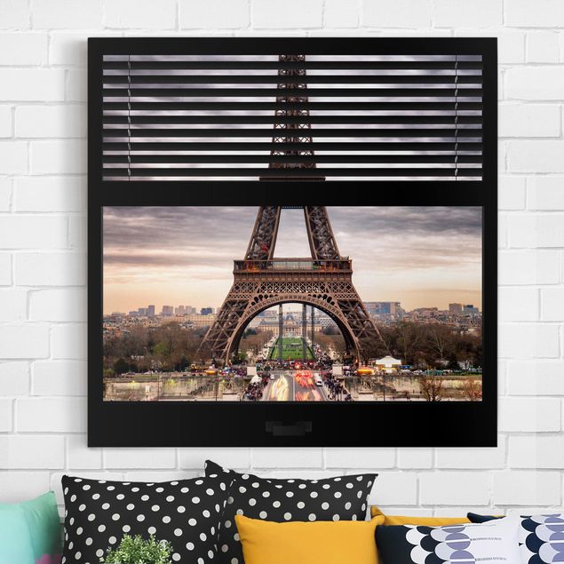 Decoración de cocinas Window Blinds View - Eiffel Tower Paris