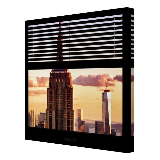 Cuadros modernos y elegantes Window View Blind - Empire State Building New York
