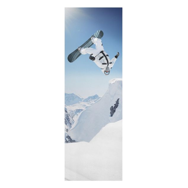 Cuadros modernos y elegantes Flying Snowboarder