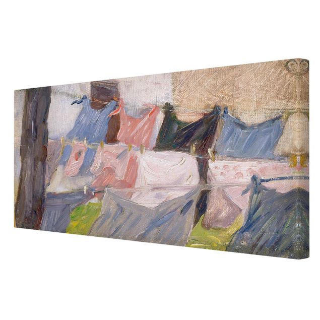 Láminas de cuadros famosos Franz Marc - Laundry Fluttering In The Wind