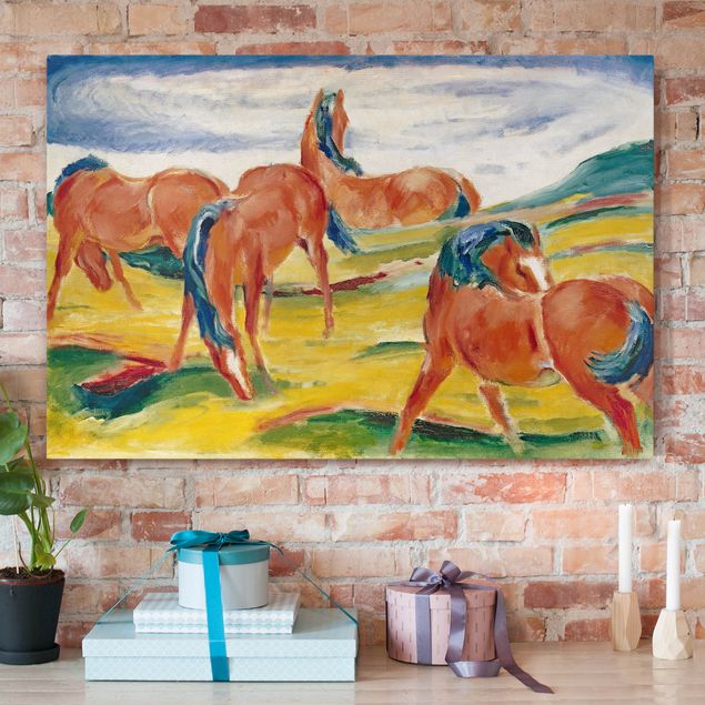Cuadros expresionistas Franz Marc - Grazing Horses