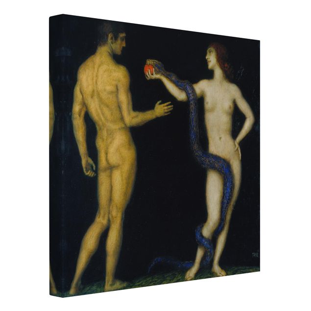 Estilos artísticos Franz von Stuck - Adam and Eve