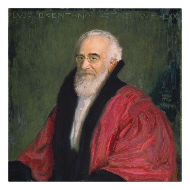 Lienzos de cuadros famosos Franz von Stuck - Portrait of Lujo Brentano