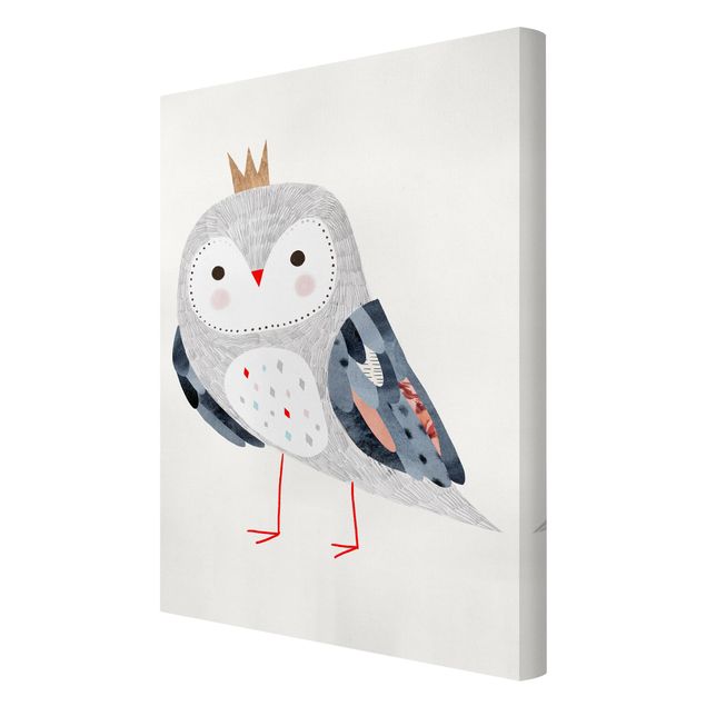 Cuadros en lienzo Crowned Owl Light