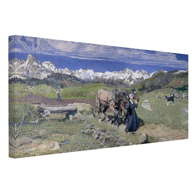 Reproducciones de cuadros Giovanni Segantini - Spring In The Alps