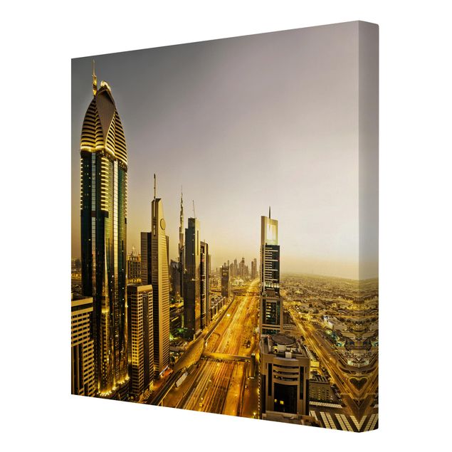 Cuadros ciudades Golden Dubai