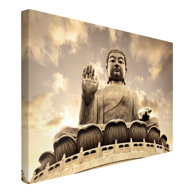 Cuadros zen Big Buddha Sepia