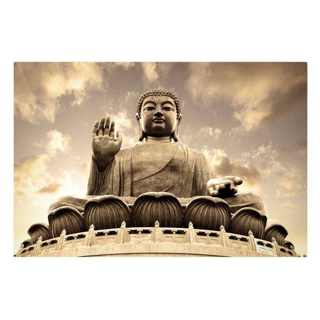 Cuadros Big Buddha Sepia
