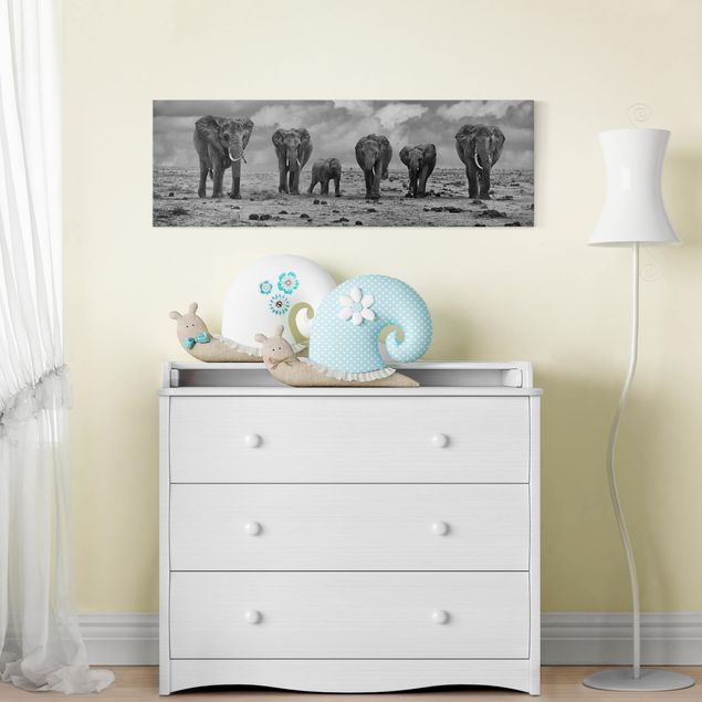 Cuadros elefantes Large Familiy
