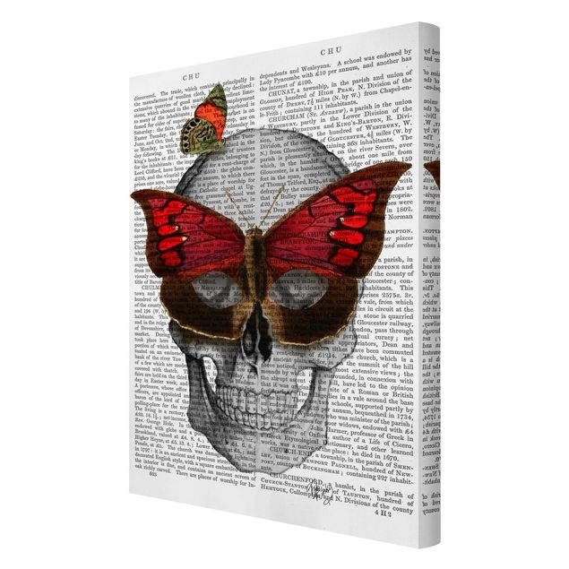 Cuadros con frases Scary Reading - Butterfly Mask